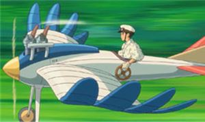 The Wind Rises – Flying Through Town