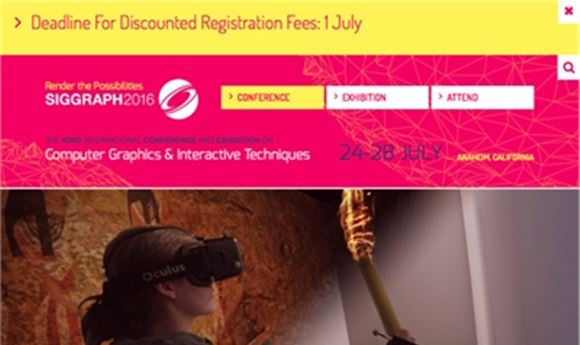 SIGGRAPH 2016 To Celebrate 'Summer of VR'