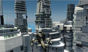 Fly Like Airwolf through 3D Game Cities 
