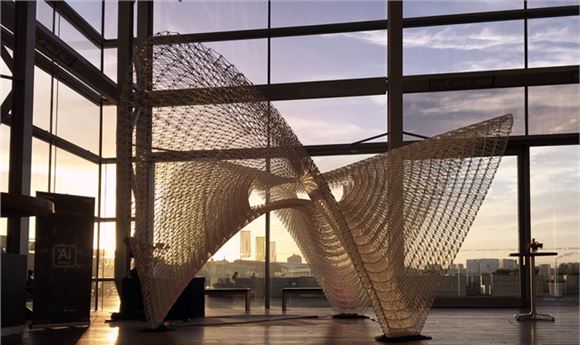 Ai Build Unveils Pavilion 3D Printed by Robots