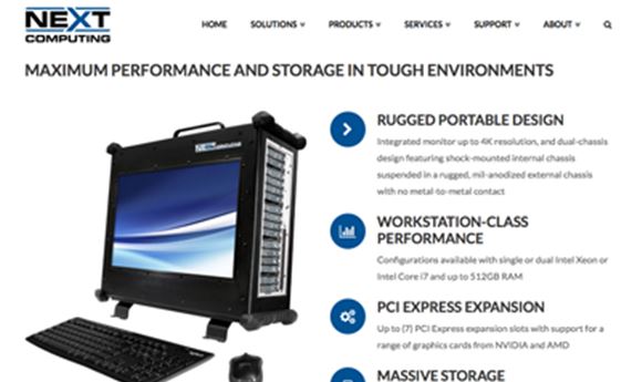 NextComputing Offers 4K Display With Rugged Workstation