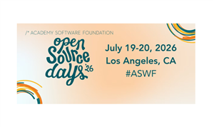 Academy Software Foundation announces Open Source Days 2026 schedule