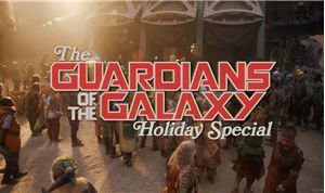 Marvel Studios’ <i>The Guardians of the Galaxy Holiday Special</i> features retro TV main title typography crafted by Sarofsky