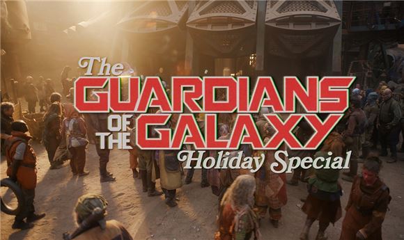 Marvel Studios’ <i>The Guardians of the Galaxy Holiday Special</i> features retro TV main title typography crafted by Sarofsky