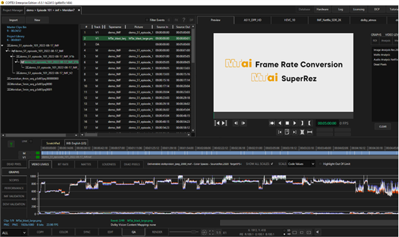 MTI Film releases Cortex v5.5 with new AI tools for frame rate conversion and up resolution