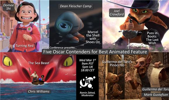 VIEW Conference announces free virtual panel with Oscar contenders for Best Animated Feature