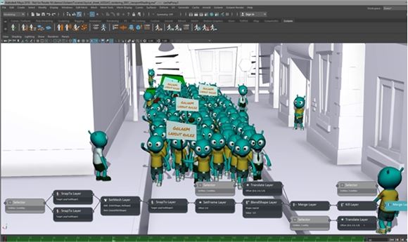 Golaem Updates Crowd Simulation & Character Layout Software