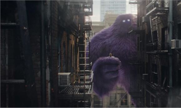 Purple CG Monster Stars in Monster.com Spot