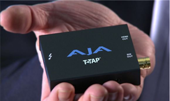 AJA Announces T-TAP, Thunderbolt Power in the Palm of Your Hand