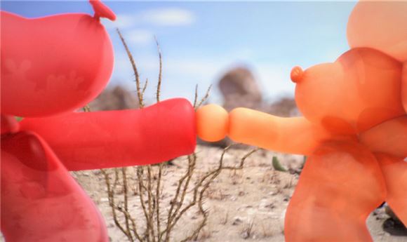 Animated Short About Love-Struck Balloon Dogs Showcases 3D Character Design