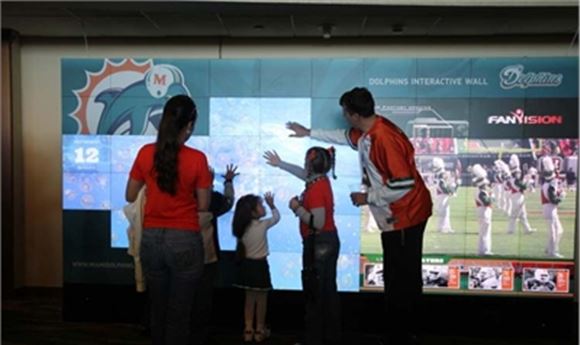 Miami Dolphins Choose Christie Microtiles and Arsenal Media Immersive Multimedia Wall