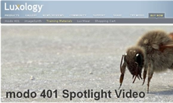 Luxology Introduces modo 401 Spotlight Training Video Series