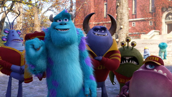 Monsters University Sully hanging out with Roar Omega Roar